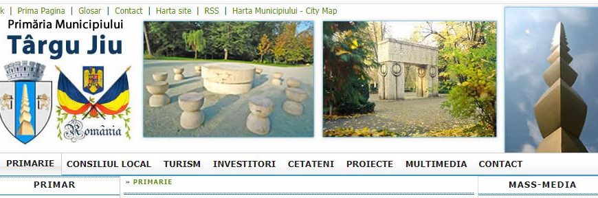 Cetățeanul Popescu Ion, rătăcit pe site-ul Primăriei Târgu-Jiu