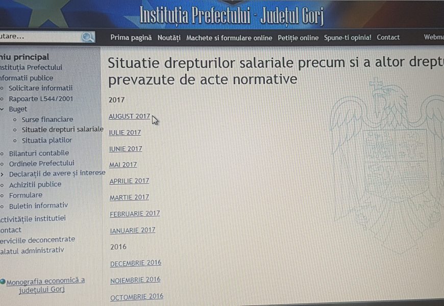 Prefectura, în urmă cu informațiile publice