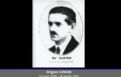 Grigore Iunian – omul cu un rol însemnat în politica românească