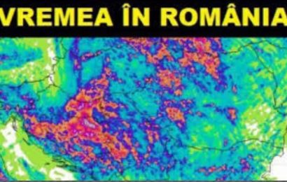 Vreme rea! Ploi torențiale și vijelii.