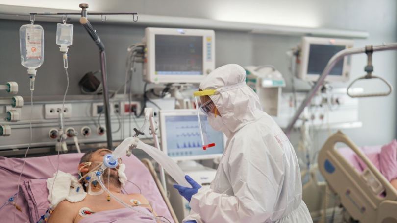 Secție de pediatrie pregătită pentru bolnavii de COVID