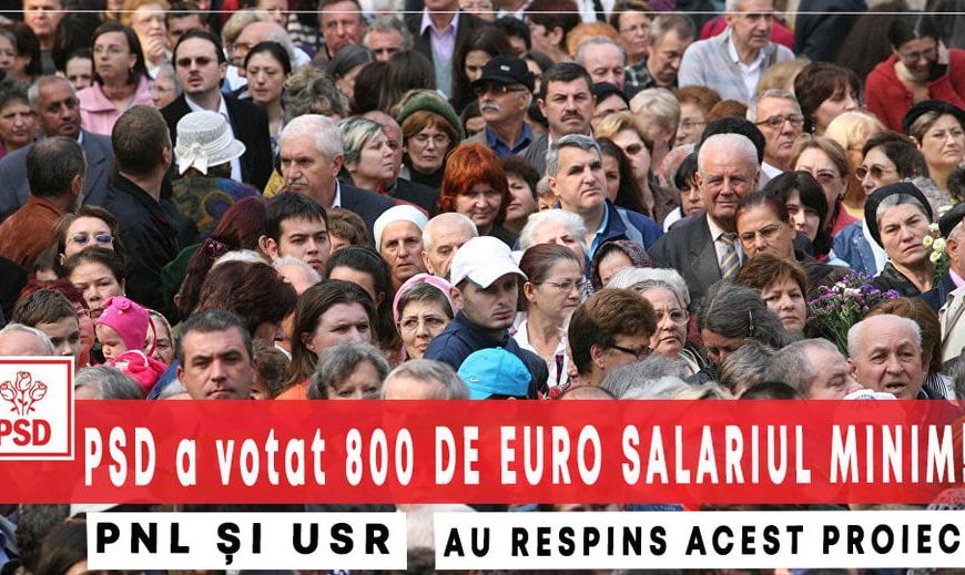 Românii ar fi putut avea peste 800 de euro salariul minim!