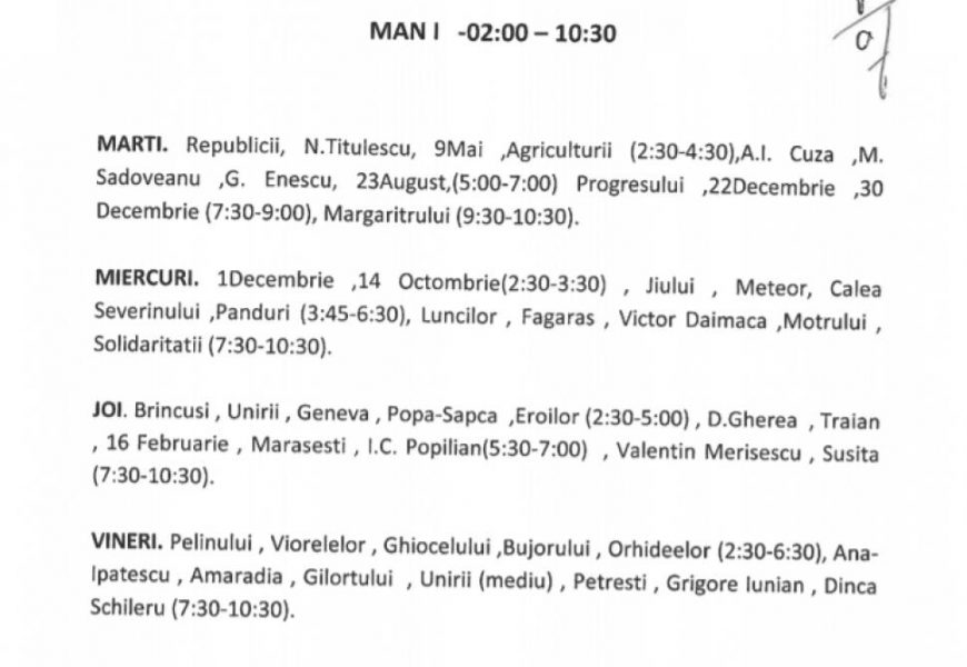 Lista cu străzile unde nu vei mai putea parca în Târgu Jiu