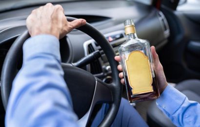 Accident produs de un șofer băut!