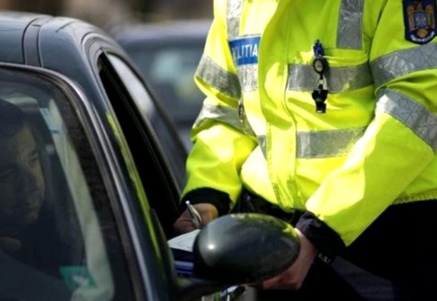 Șofer agresiv, amendat de polițiștii gorjeni! 