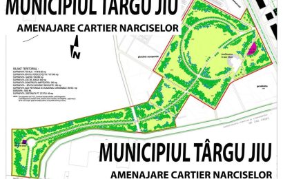 Când va fi inaugurat Parcul din zona Narciselor, Târgu Jiu