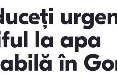 Petiție pentru reducerea URGENTĂ a tarifului la apa potabilă în Gorj! 
