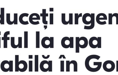 Petiție pentru reducerea URGENTĂ a tarifului la apa potabilă în Gorj! 