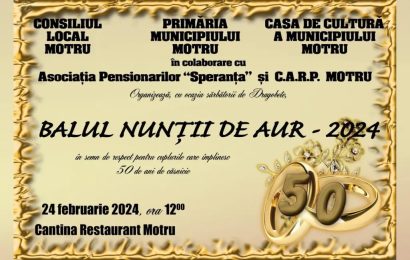 Când va avea loc Balul “Nunții de aur” la Motru