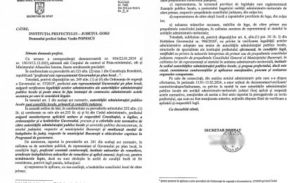 Cosmin Popescu, obligat să accepte controlul de la Prefectura Gorj! 