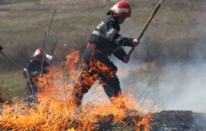 Gorj: Peste 60 de incendii de vegetație de la începutului lunii și până în prezent!