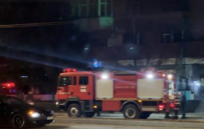 Incendiu în Târgu Jiu! Bărbat în stare gravă! 