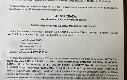 Va fi construită prima parcare etajată la Târgu Jiu!