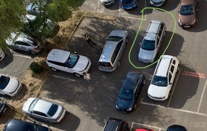 Târgu Jiu: A blocat toată parcarea! Poliția a intervenit 