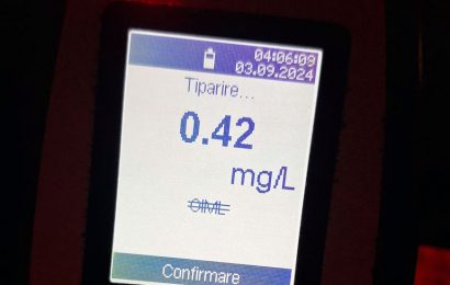 Rupt de beat, oprit de polițiștii gorjeni! Le-a mulțumit că l-au oprit 