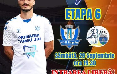 Sâmbătă, meci la Târgu Jiu