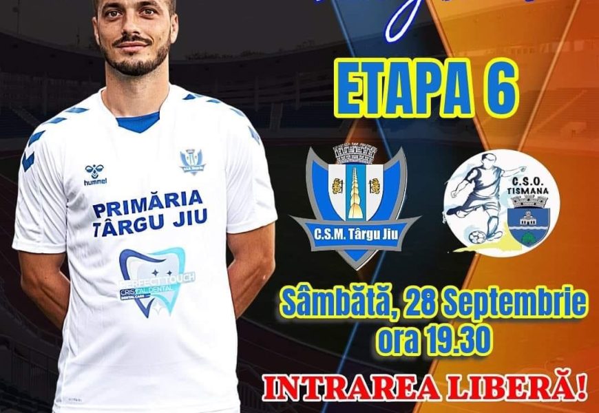 Sâmbătă, meci la Târgu Jiu