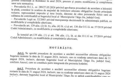 Veste bună pentru târgujieni! Vor fi scutiți de taxe