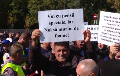 Proteste organizate în fața Guvernului de FNME 