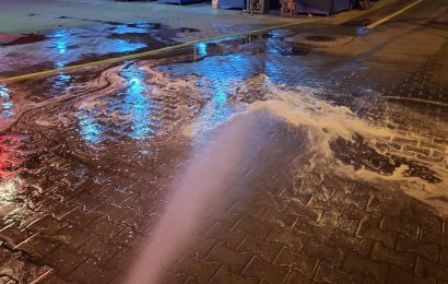 S-au igienizat piețele din Târgu Jiu