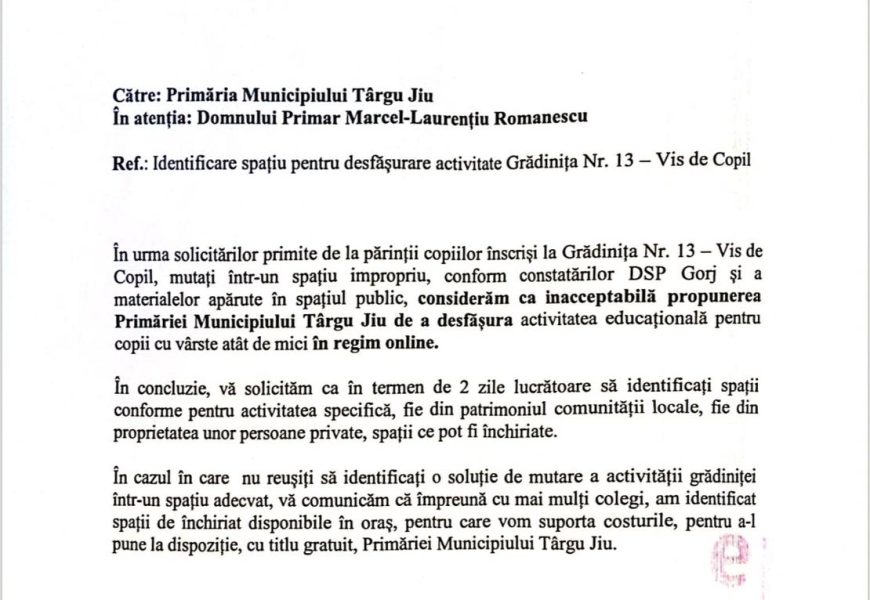 “Trimiși de primarul Romanescu să facă orele online” “Trimiși de primarul Romanescu să facă orele online”