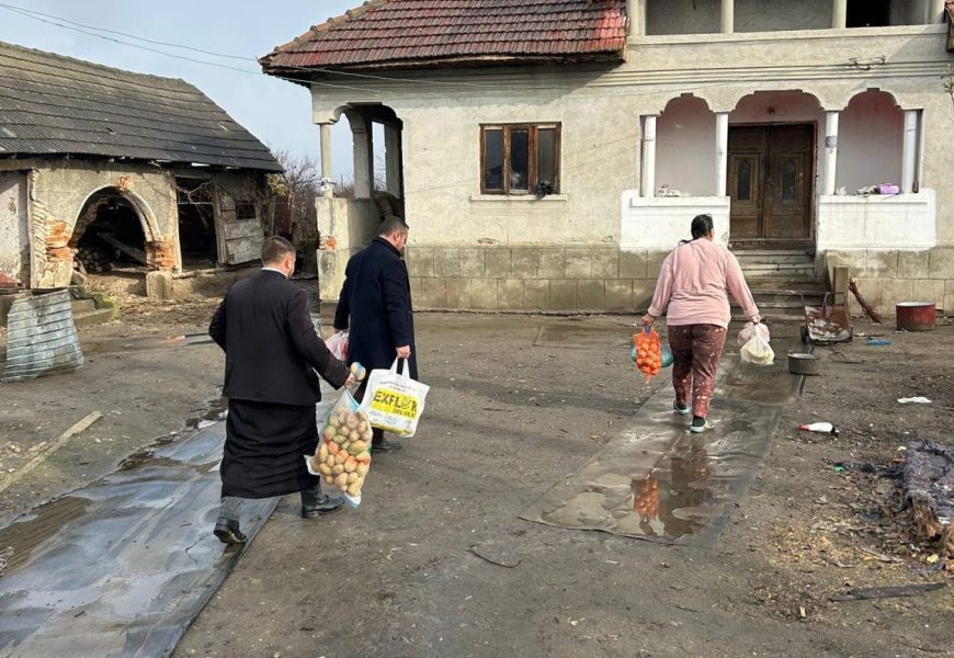 Mai multe familii nevoiașe ajutate de reprezentanții IȘJ Gorj