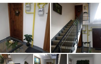 S-au mobilizat și au renovat o scară de bloc din Târgu Jiu 