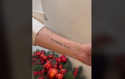 Video: Ciolacu “s-a tatuat” pe mână