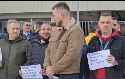 Polițiștii gorjeni au ieșit în stradă