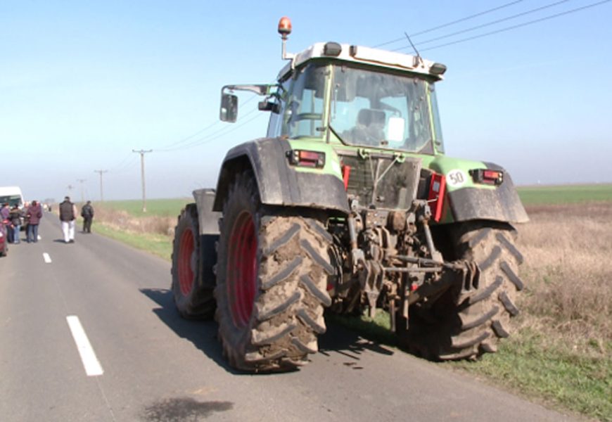 Conducea un tractor neînmatriculat 
