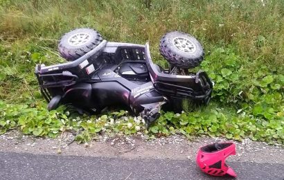 I-a luat ATV-ul și a făcut accident cu el 