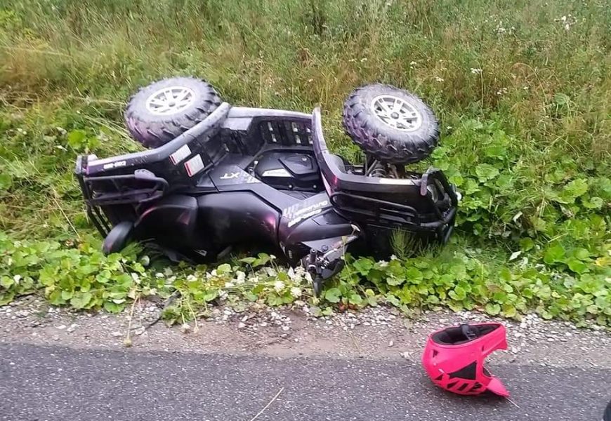 I-a luat ATV-ul și a făcut accident cu el 