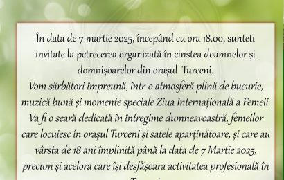 Petrecere de Ziua Femeii la Turceni