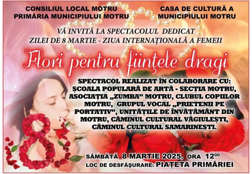 Eveniment dedicat mamei, la Motru Eveniment dedicat mamei, la Motru