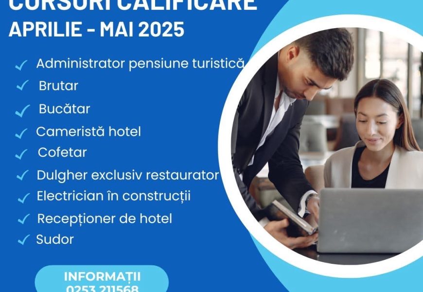 Cursuri de calificare organizate de AJOFM Gorj