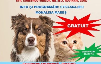 Campanie GRATUITĂ de sterilizare la Rovinari 